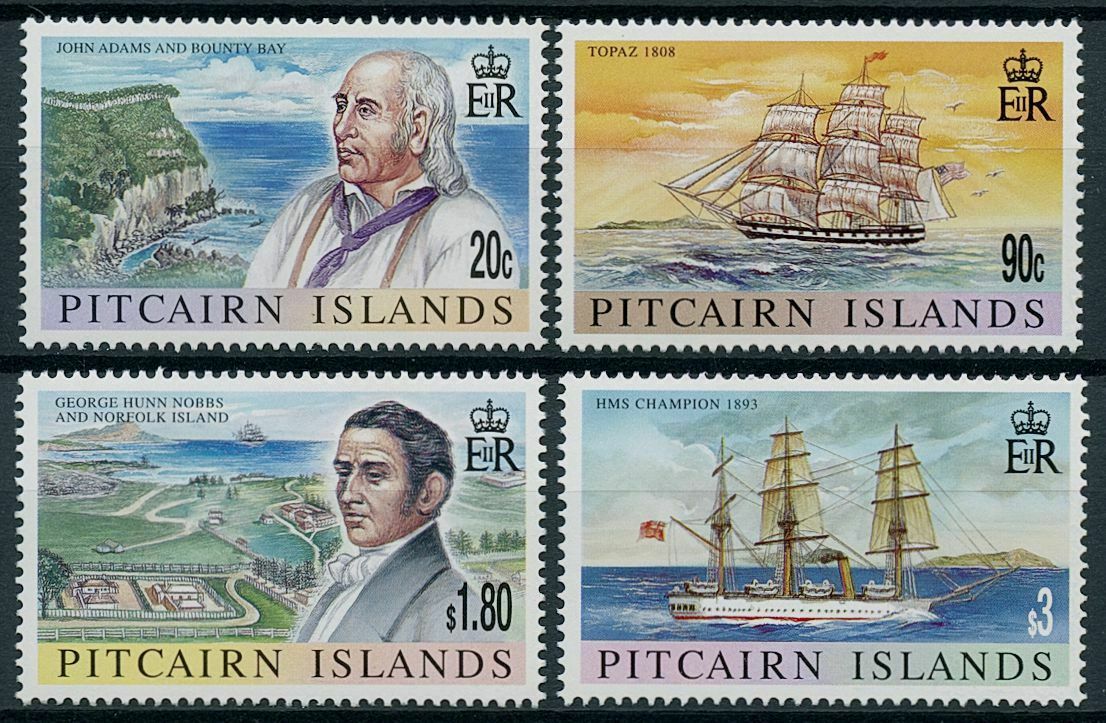 Pitcairn Islands 1999 MNH Ships Stamps Millennium Part II John Adams 4v Set