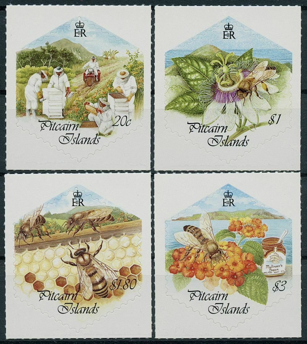 Pitcairn Islands 1999 MNH Bees Stamps Beekeeping Honey Bee Insects 4v S/A Set