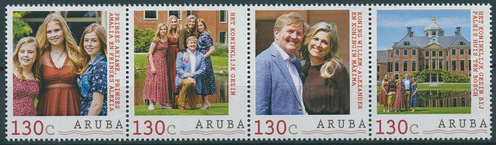 Aruba 2019 MNH Royalty Stamps King Willem-Alexander & Queen Maxima 4v Strip