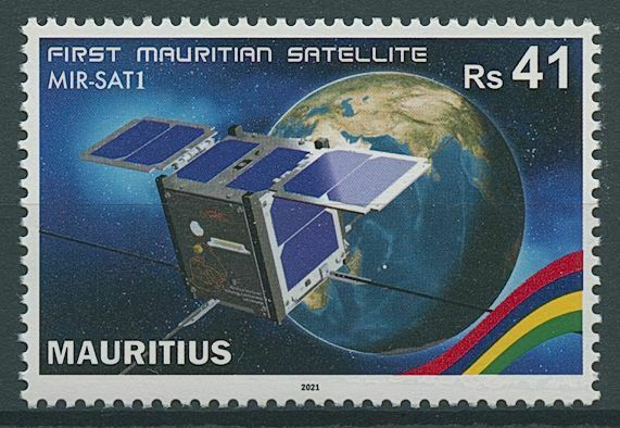 Mauritius 2021 MNH Space Stamps 1st Mauritian Satellite MIR-SAT1 1v Set