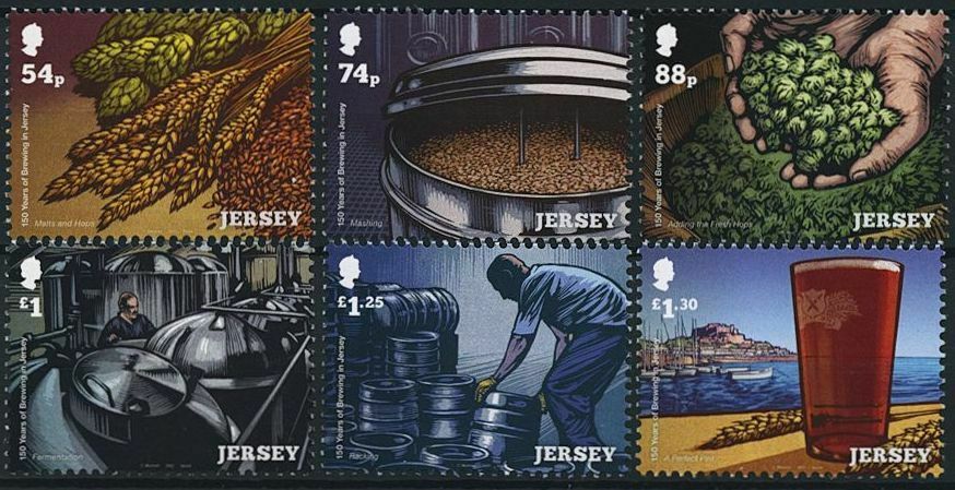 Jersey 2021 MNH Cultures & Traditions Stamps Brewing 150 Years Drink 6v Set