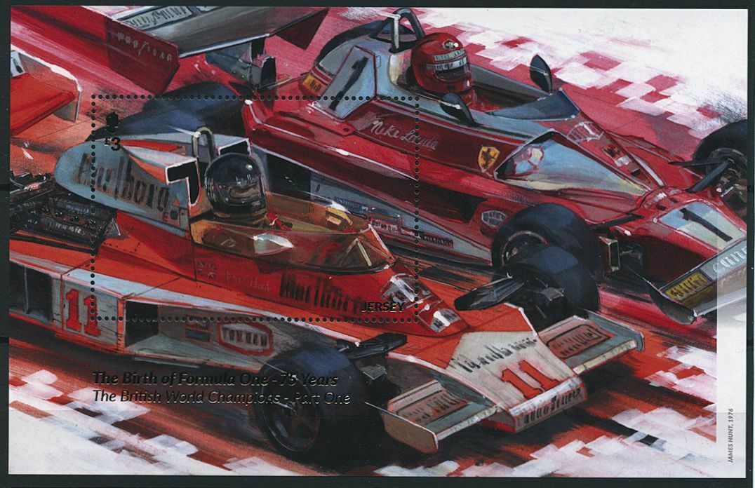 Jersey 2021 MNH F1 Stamps Formula One Cars Part I British Champions 1v M/S
