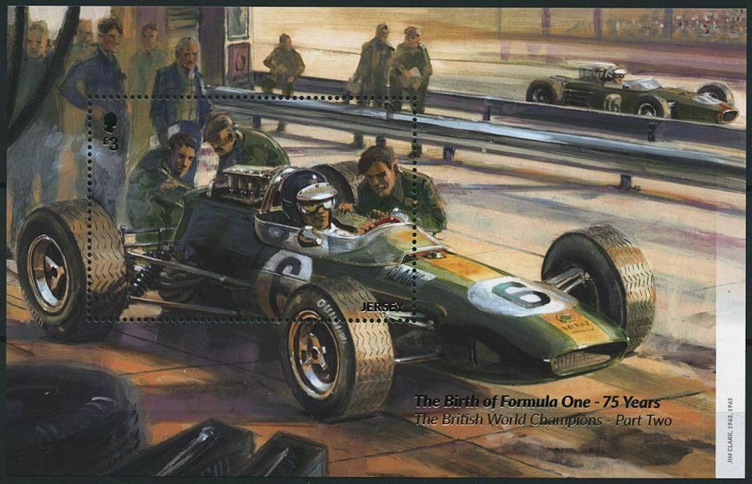 Jersey 2021 MNH F1 Stamps Formula One Cars Part II British Champions 1v M/S