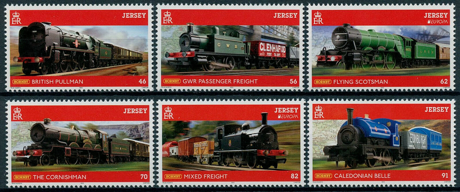 Jersey 2015 MNH Europa Stamps Traditional Toys Hornby Model Trains 6v Set