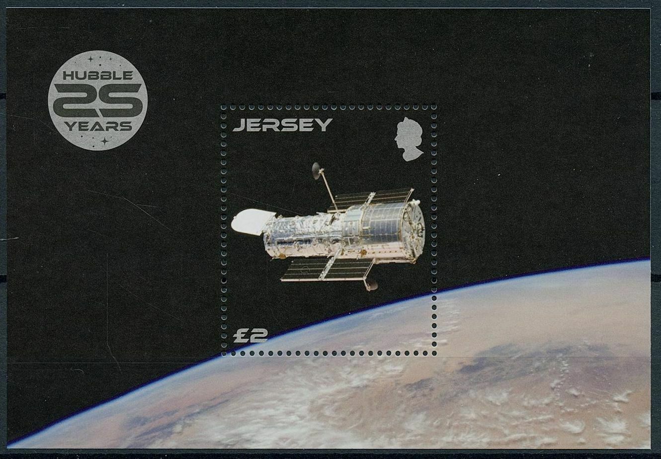 Jersey 2015 MNH Space Stamps Launch Hubble Telescope Astronomy 1v M/S