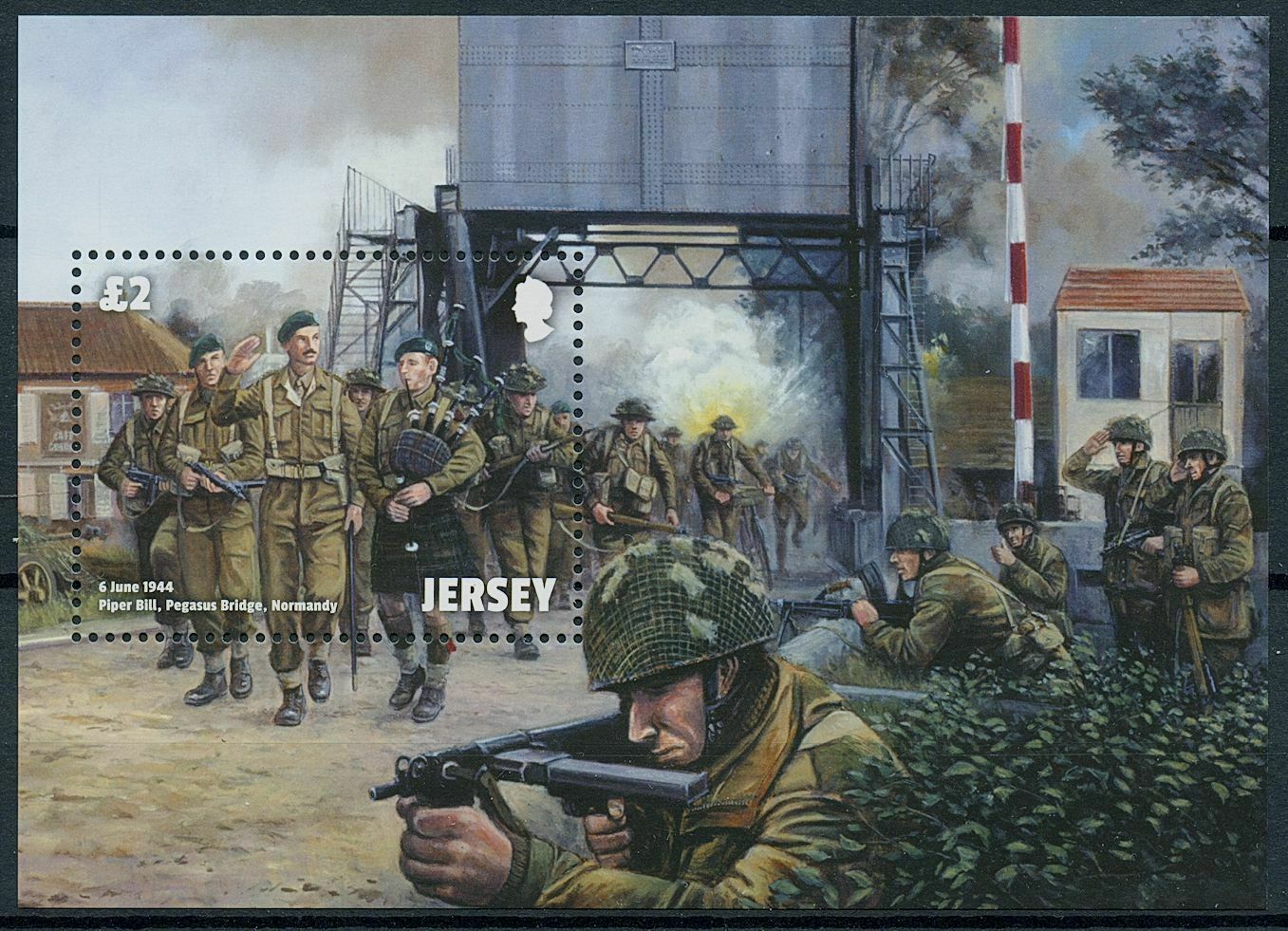 Jersey 2014 MNH Military Stamps WWII WW2 D-Day Normandy Landings 1v M/S