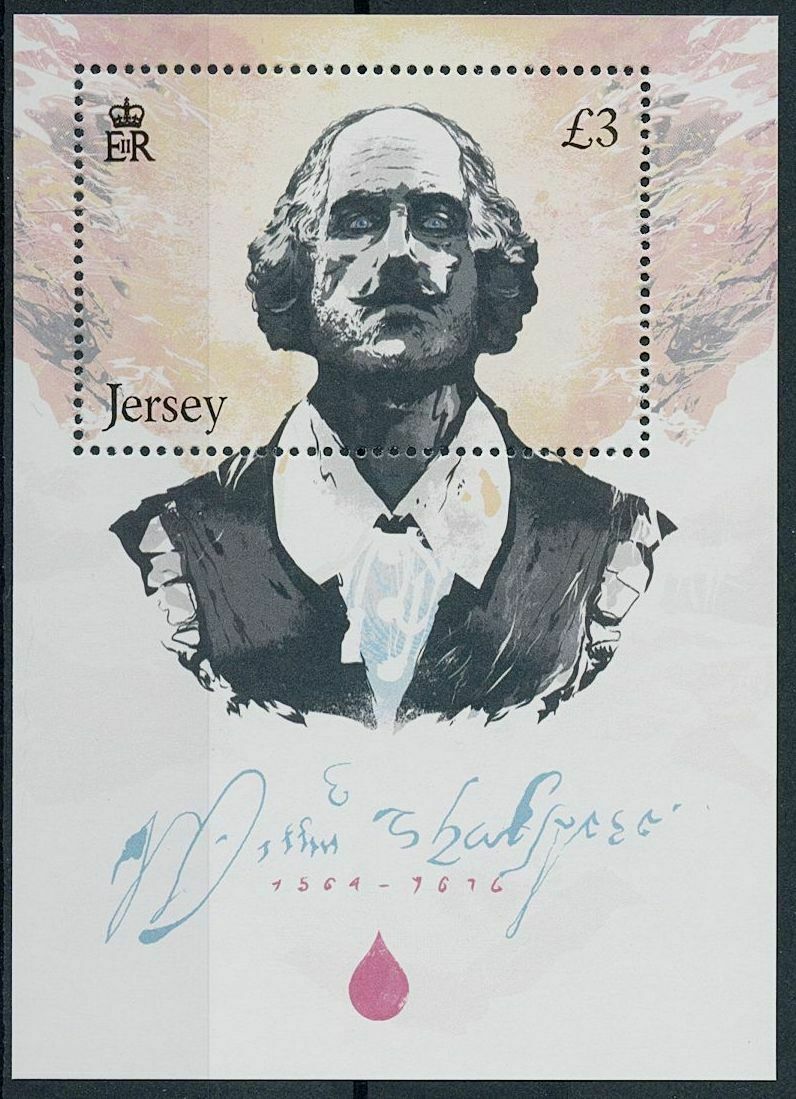 Jersey 2014 MNH People Stamps William Shakespeare Literature 1v M/S