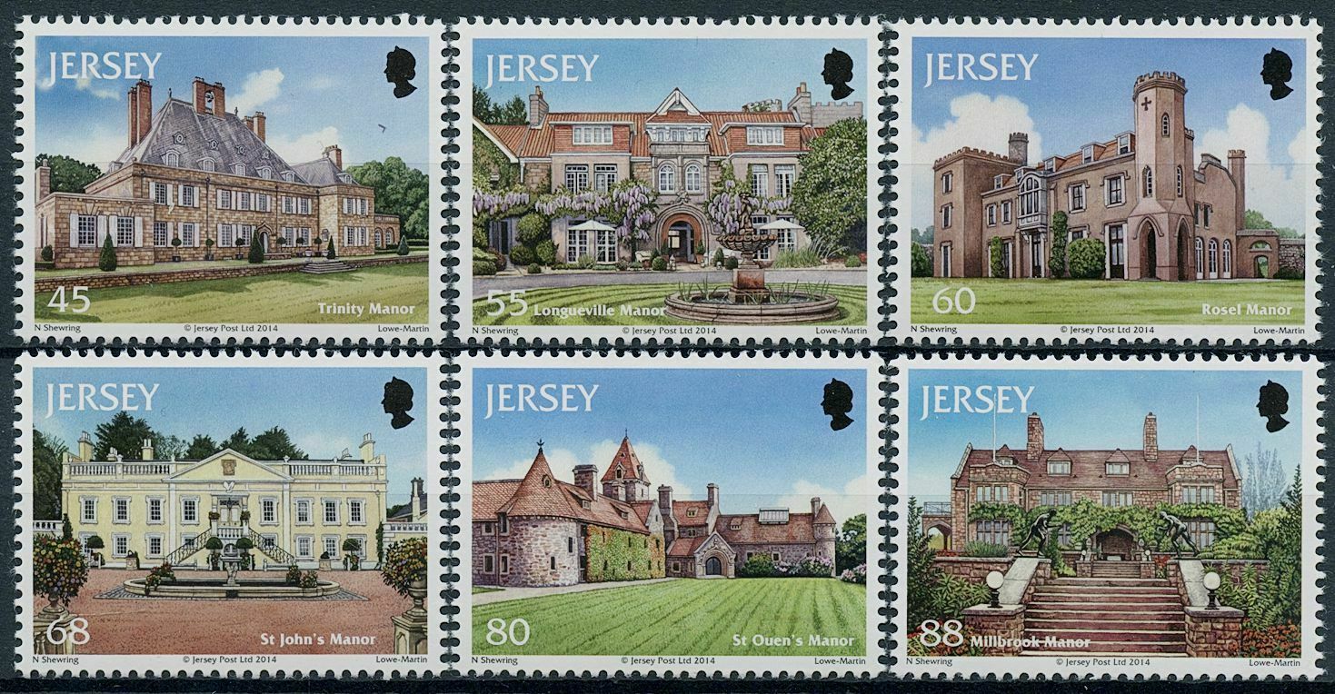 Jersey 2014 MNH Architecture Stamps Manor Houses St Ouen's Trinity Manor 6v Set