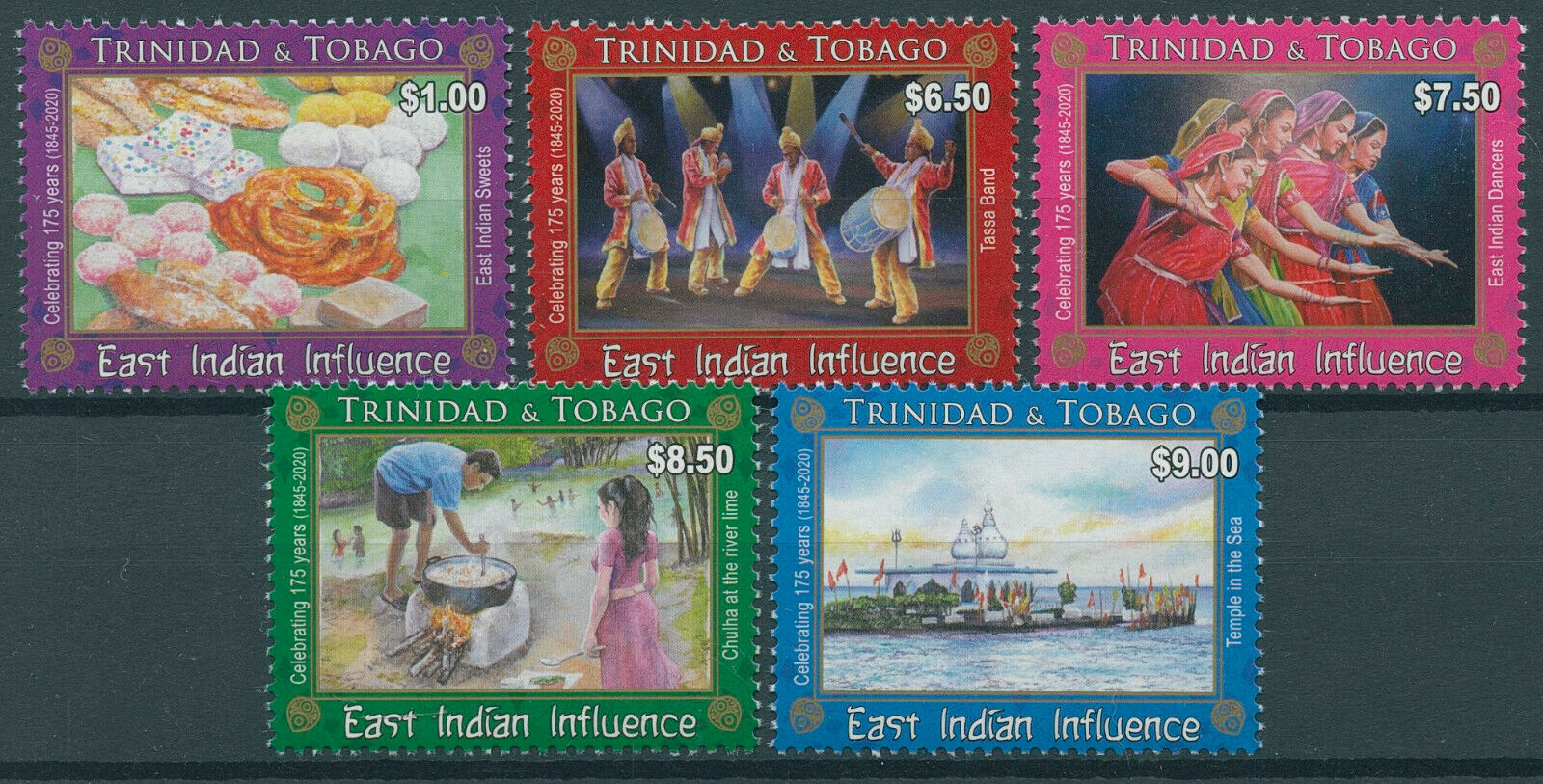 Trinidad & Tobago 2020 MNH Cultures Stamps East Indian Influence Dance 5v Set
