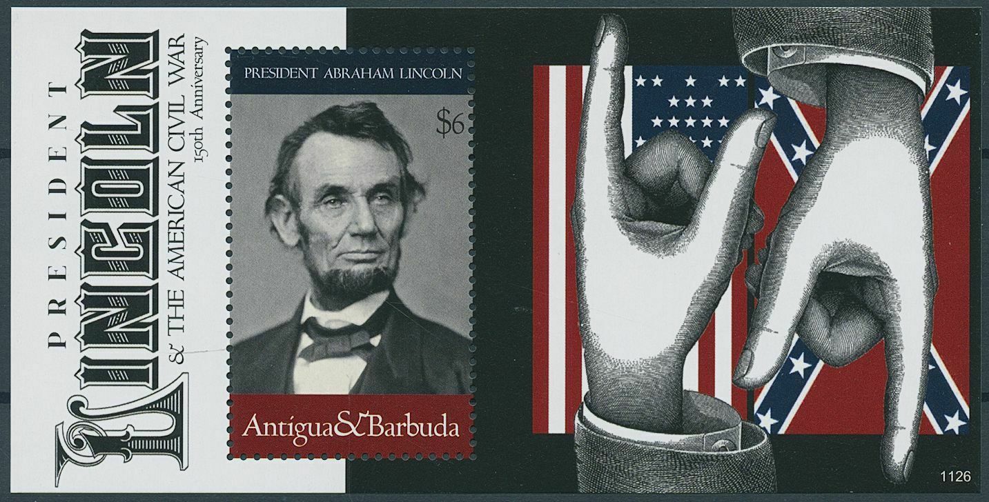 Antigua & Barbuda 2011 MNH Abraham Lincoln Stamps US Presidents Civil War 1v S/S