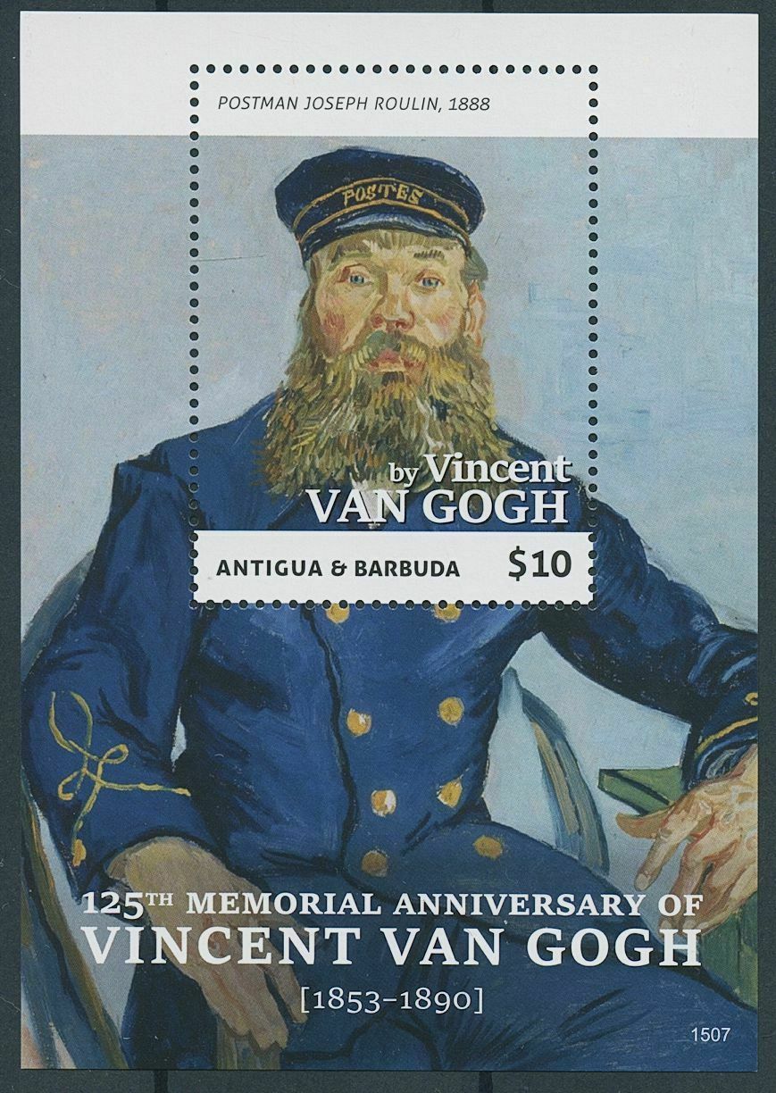 Antigua & Barbuda 2015 MNH Art Stamps Vincent van Gogh Paintings 1v S/S
