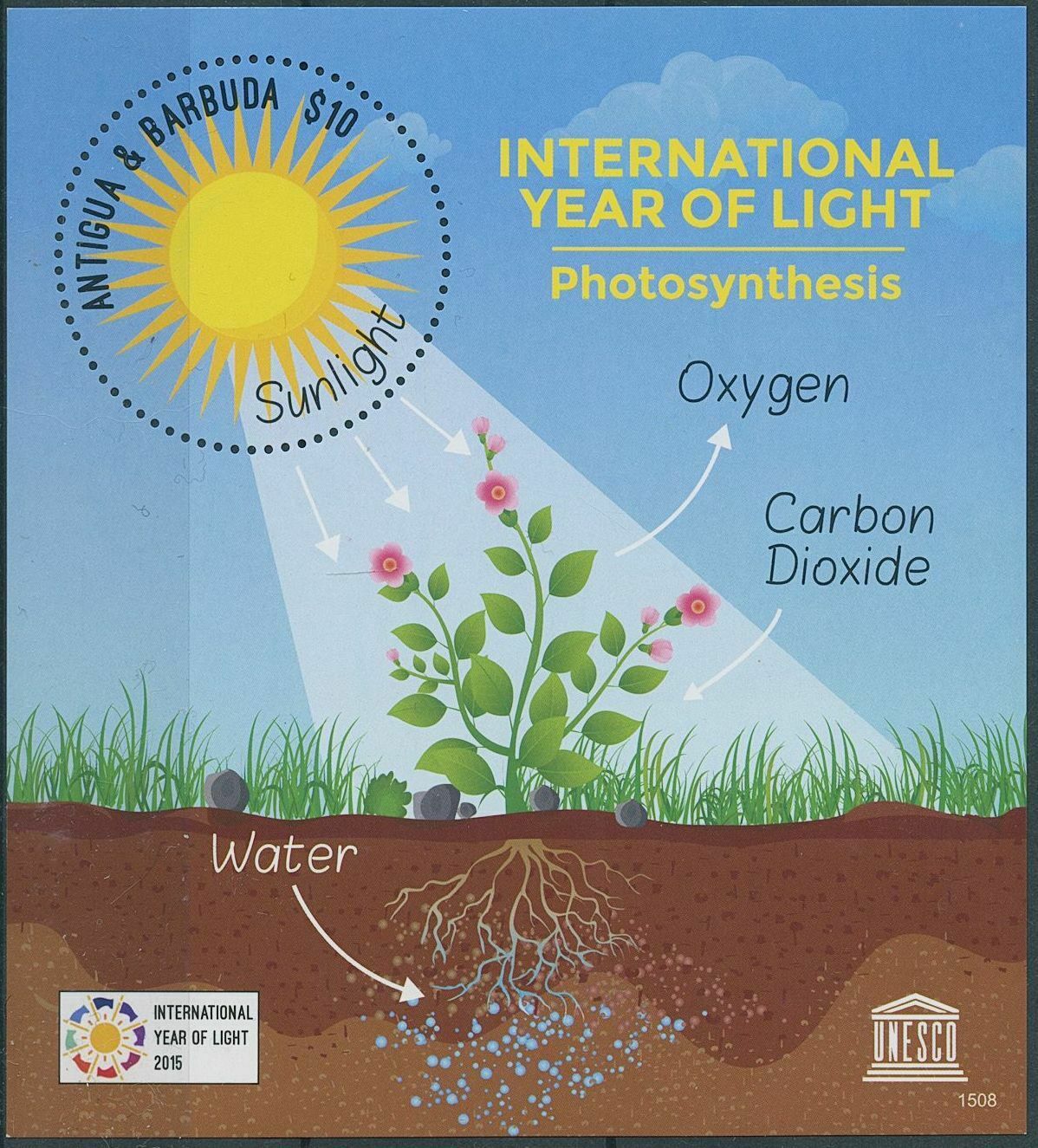 Antigua & Barbuda 2015 MNH UNESCO Stamps Intl Year of Light Photosynthesis 1v SS
