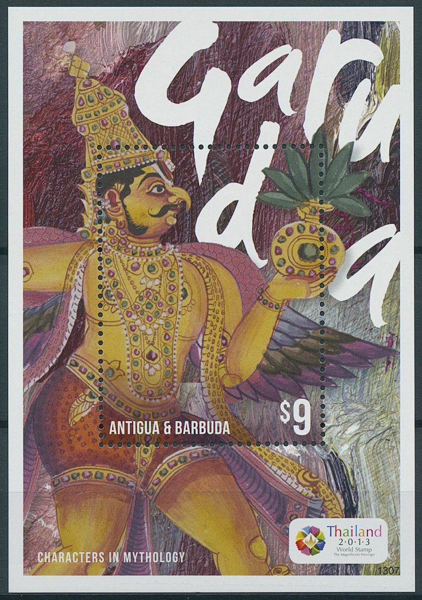 Antigua & Barbuda 2013 MNH Characters in Mythology Stamps Garuda 1v S/S