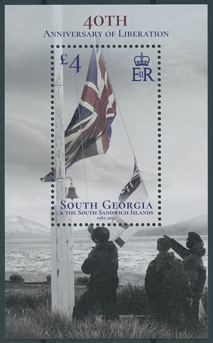 South Georgia & South Sandw Islands 2022 MNH Flags Stamps Liberation Falklands War 1v MS
