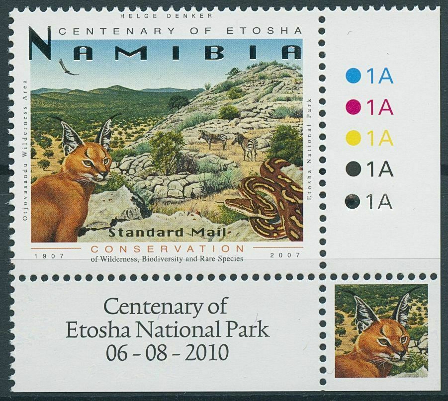 Namibia 2010 MNH Wild Animals Stamps Etosha National Park R/P Snakes 1v Set