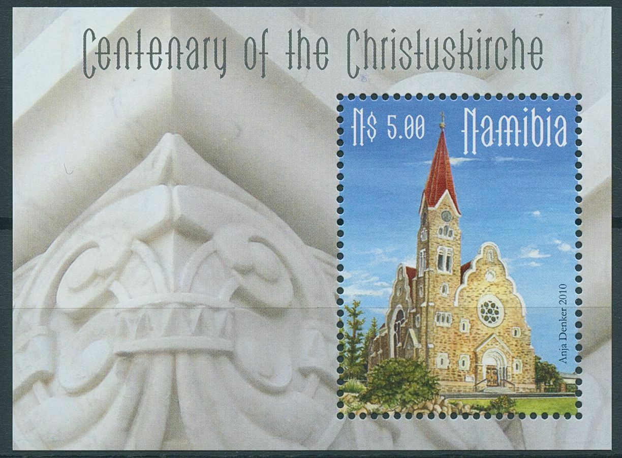 Namibia 2010 MNH Churches Stamps Christuskirche 100 Years Religion 1v M/S