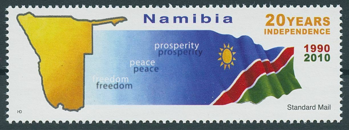 Namibia 2010 MNH Independence Stamps 20 Years Flags National Emblems 1v Set