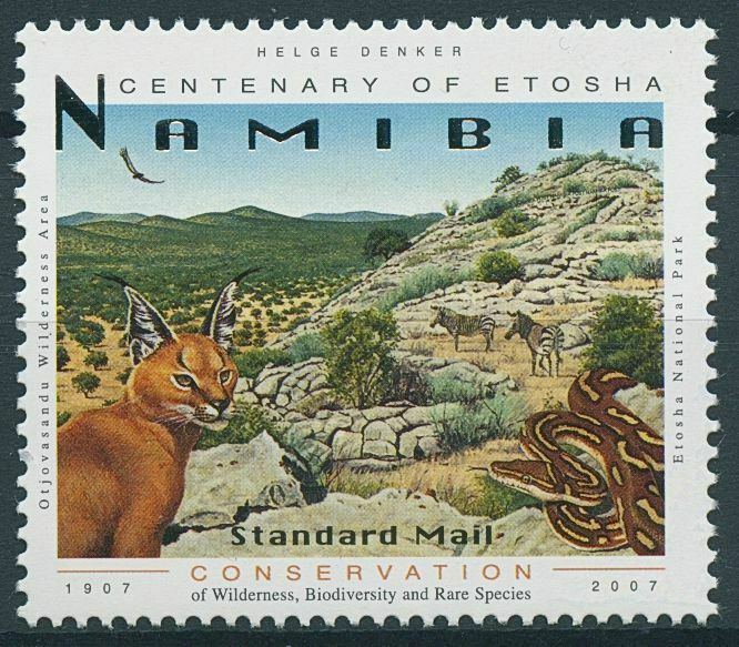 Namibia 2007 MNH Wild Animals Stamps Etosha National Park Snakes 1v
