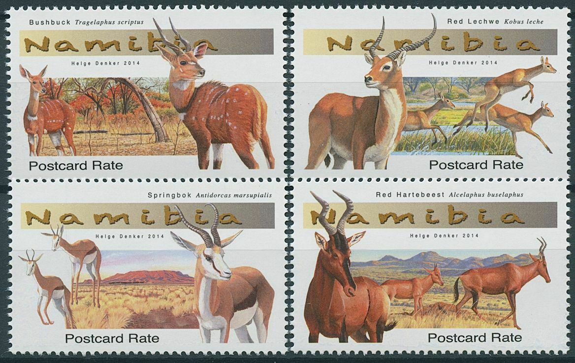 Namibia 2014 MNH Wild Animals Stamps Medium-Sized Antelopes Bushbuck 4v Set