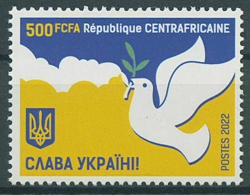 Central African Rep 2022 MNH Peace for Ukraine Stamps Doves 1v Set