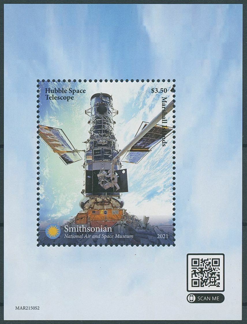 Marshall Islands 2021 MNH Space Stamps Hubble Telescope Smithsonian 1v S/S III