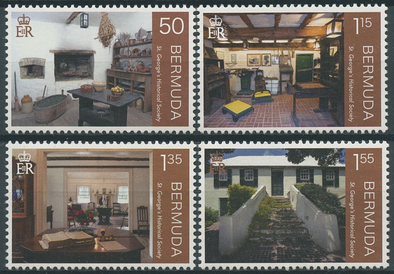 Bermuda 2022 MNH Architecture Stamps St George's Historical Society 4v Set
