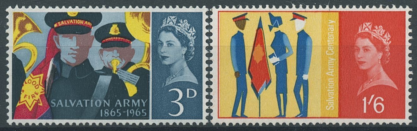 GB 1965 MNH Organizations Stamps Salvation Army Centenary 2v Set