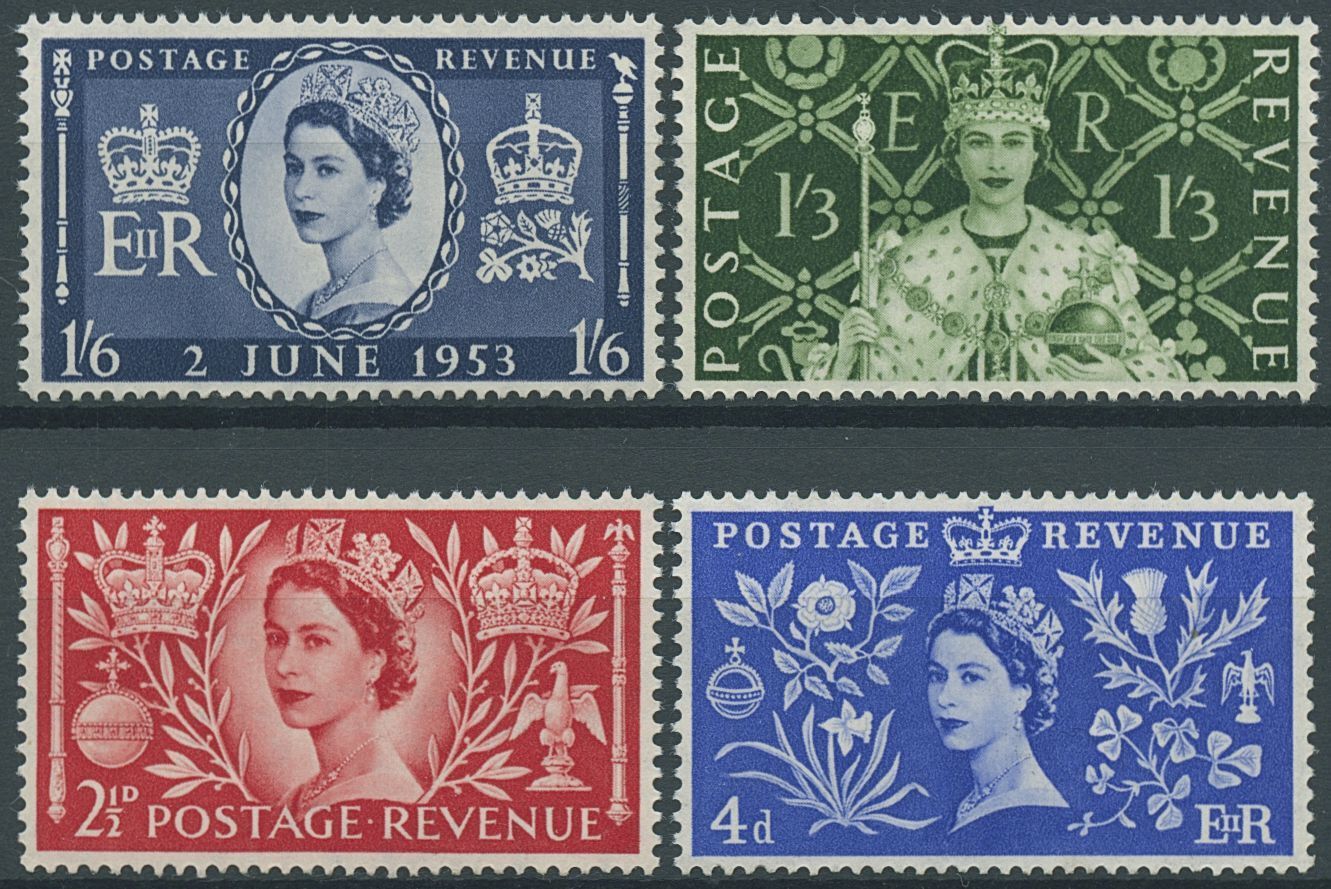 GB 1953 MNH Royalty Stamps Queen Elizabeth II Coronation 4v Set