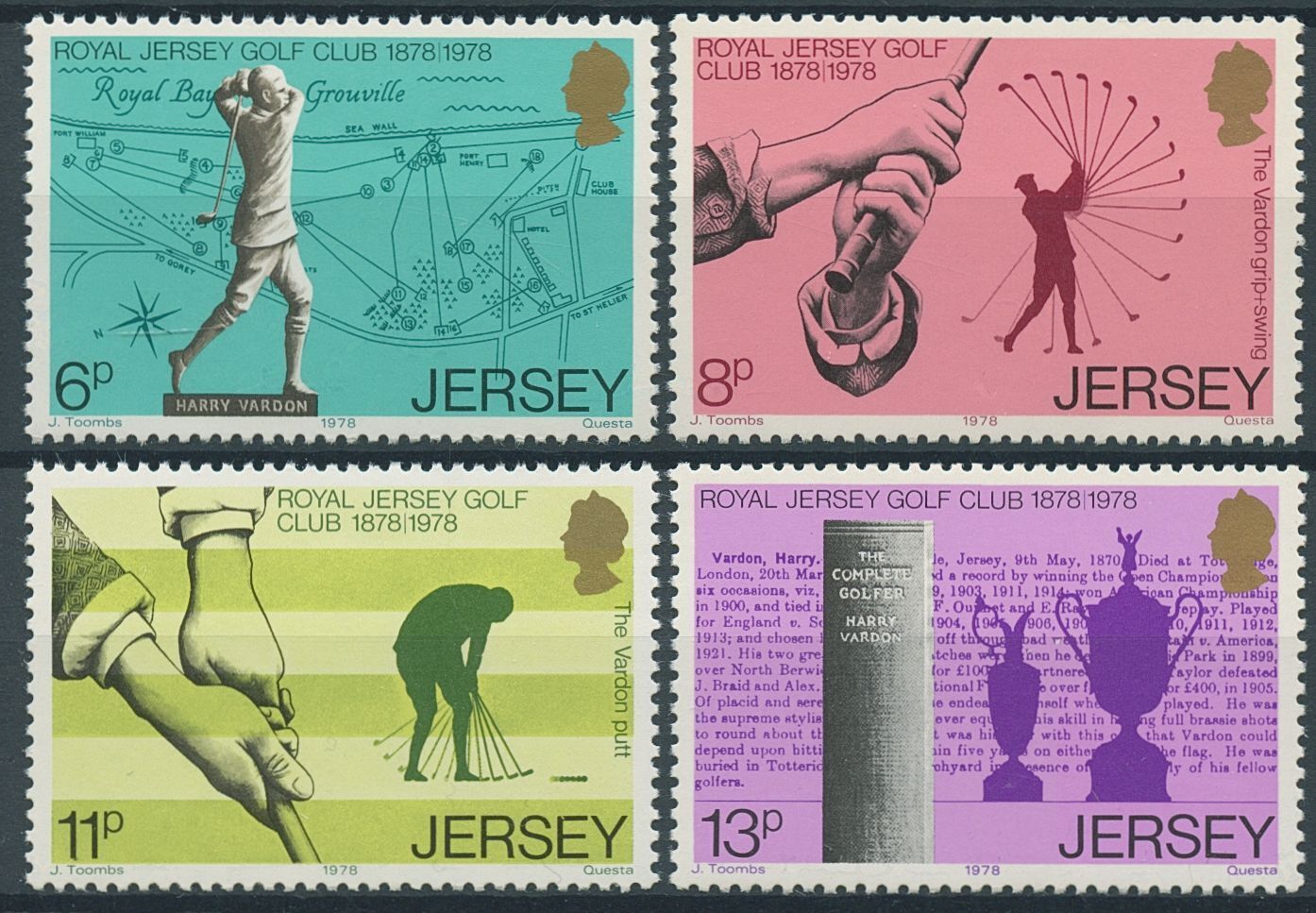 Jersey 1978 MNH Sports Stamps Royal Jersey Golf Club Centenary 4v Set