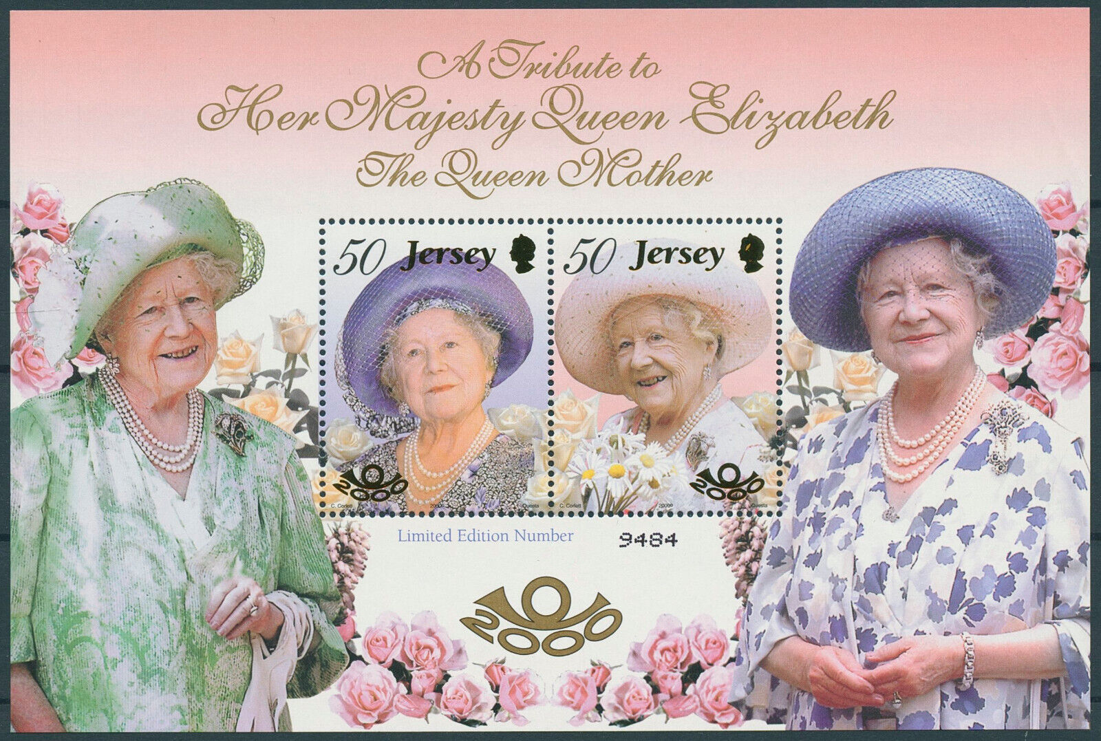 Jersey 2000 MNH Royalty Stamps Queen Elizabeth Queen Mother 100th Bday 2v M/S