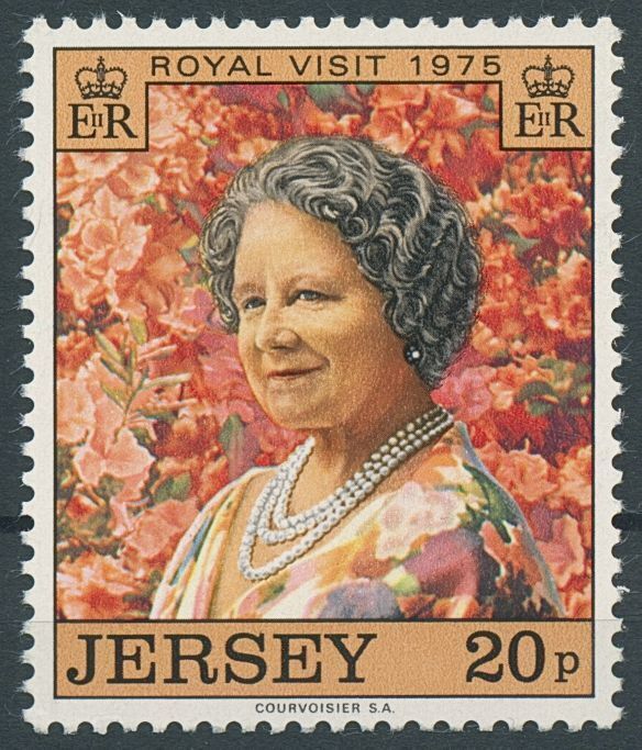 Jersey 1975 MNH Royalty Stamps Queen Elizabeth Queen Mother Royal Visit 1v Set