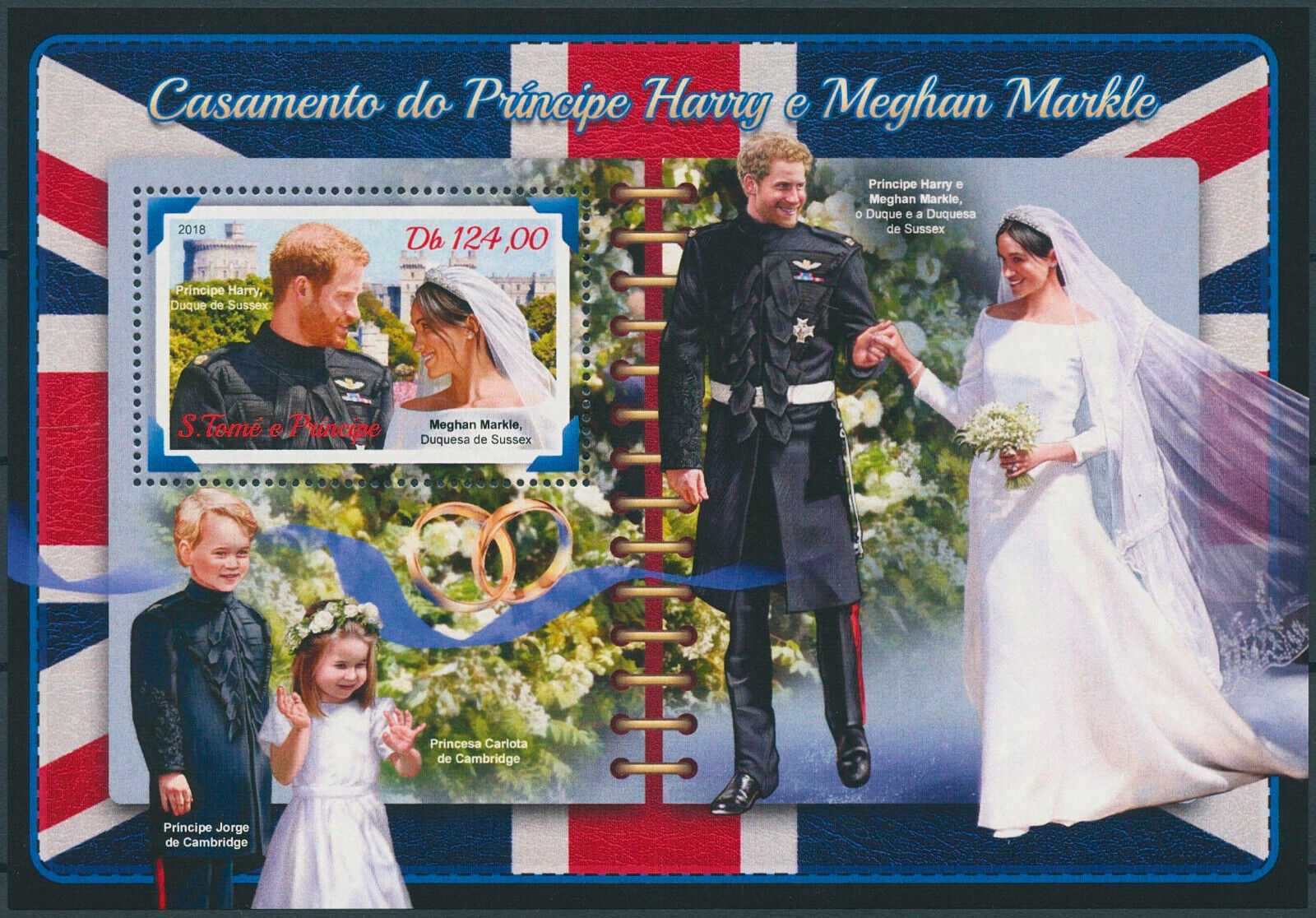 Sao Tome & Principe 2018 MNH Royalty Stamps Prince Harry & Meghan Wedding 1v S/S