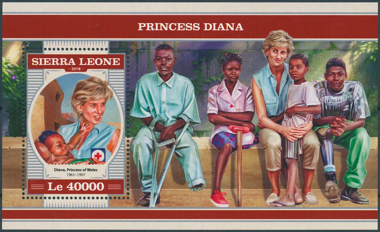 Sierra Leone 2018 MNH Royalty Stamps Princess Diana of Wales Red Cross 1v S/S