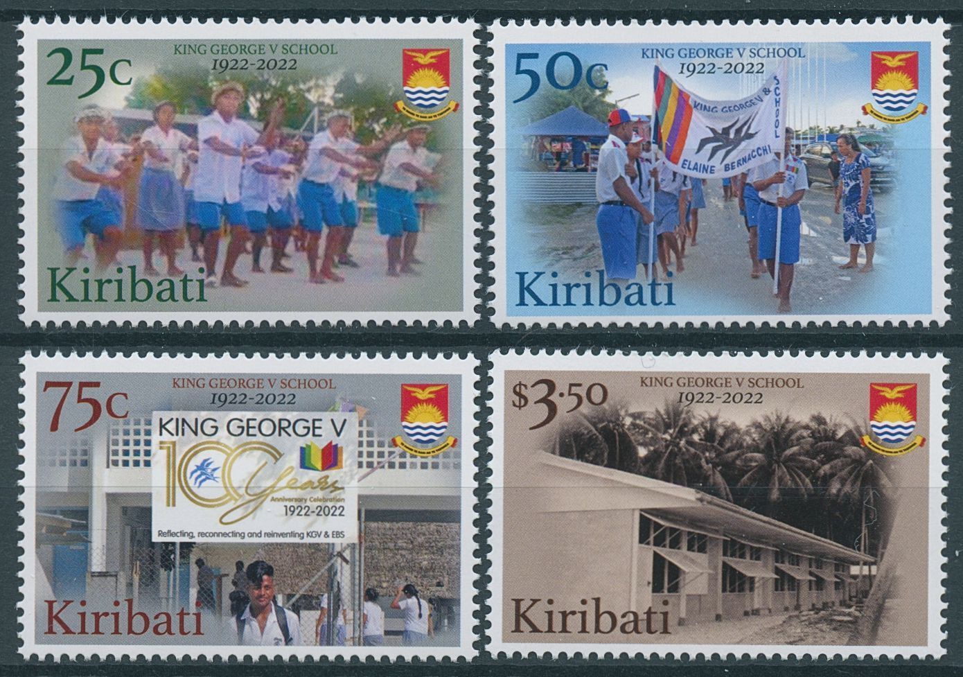 Kiribati 2022 MNH Education Stamps King George V School 100th Anniv 4v Set