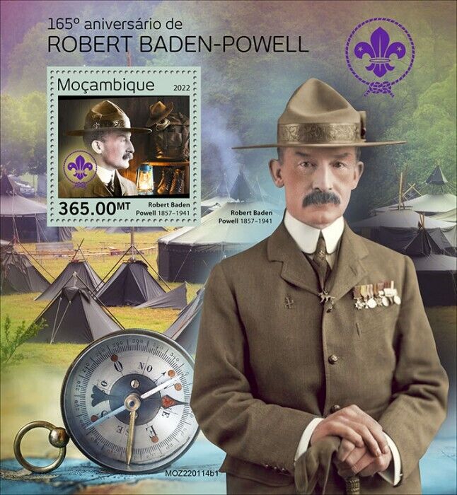 Mozambique 2022 MNH Scouting Stamps Robert Baden-Powell Boy Scouts 1v S/S I