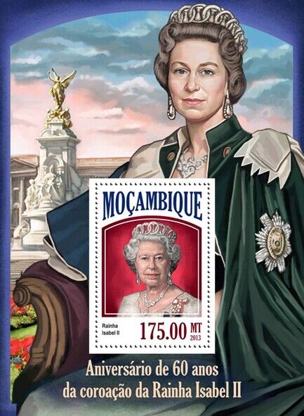 Mozambique 2013 MNH Royalty Stamps Queen Elizabeth II Coronation 1v S/S