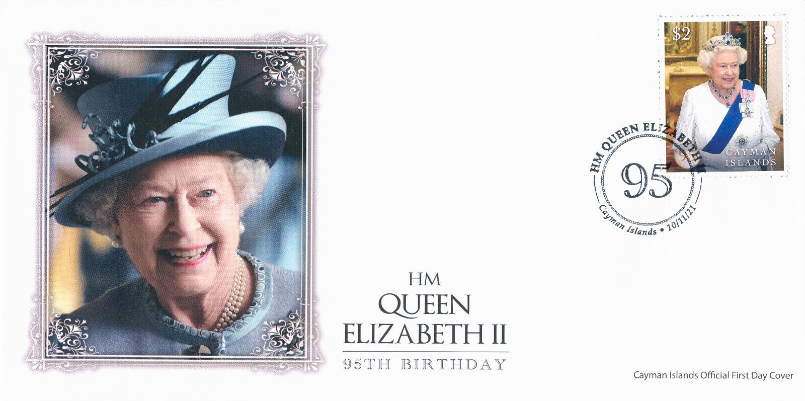 Cayman Islands 2021 FDC Royalty Stamps Queen Elizabeth II 95th Birthday 1v Set