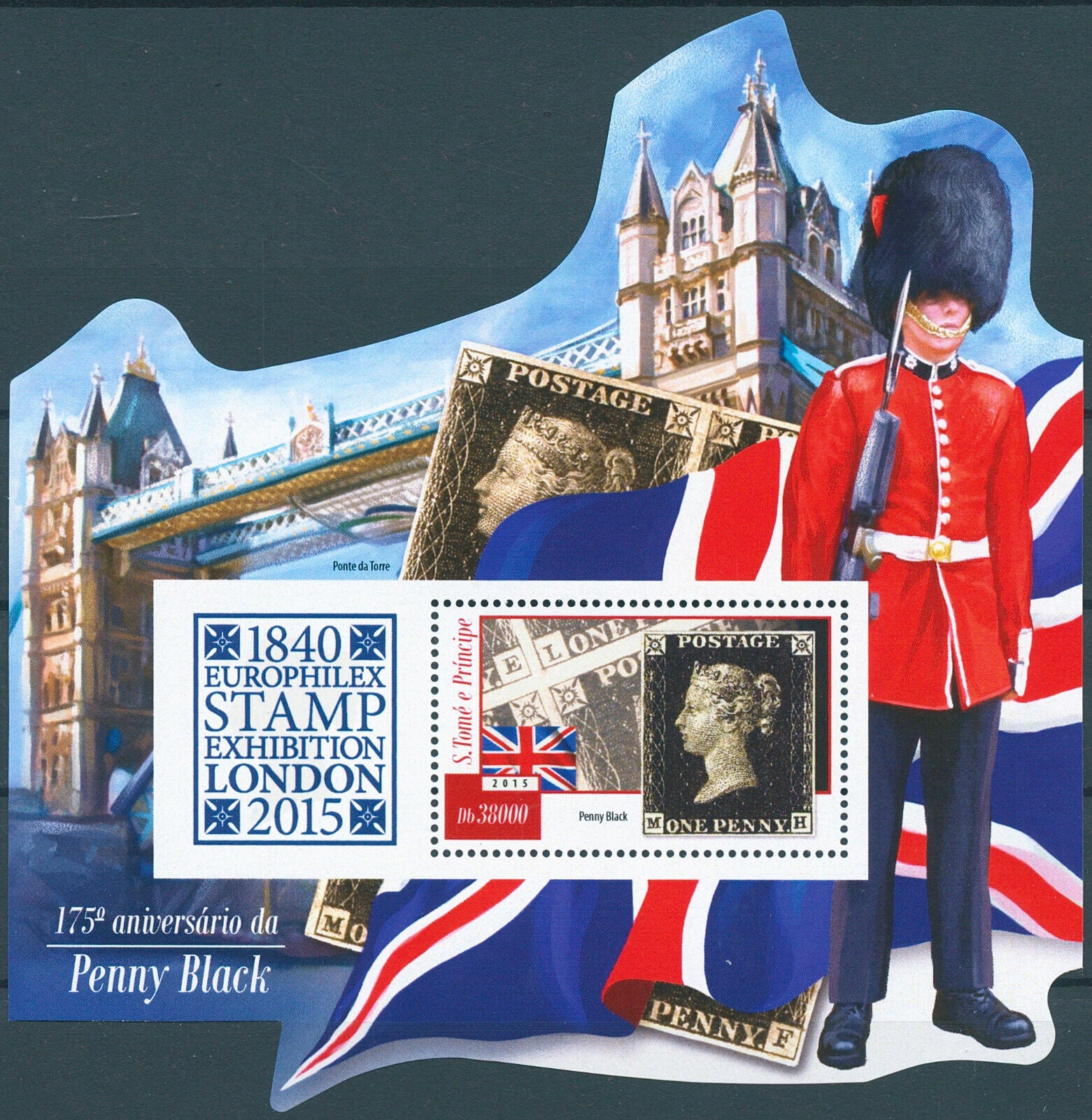 Sao Tome & Principe 2015 MNH Penny Black Stamps Europhilex SOS 1v S/S