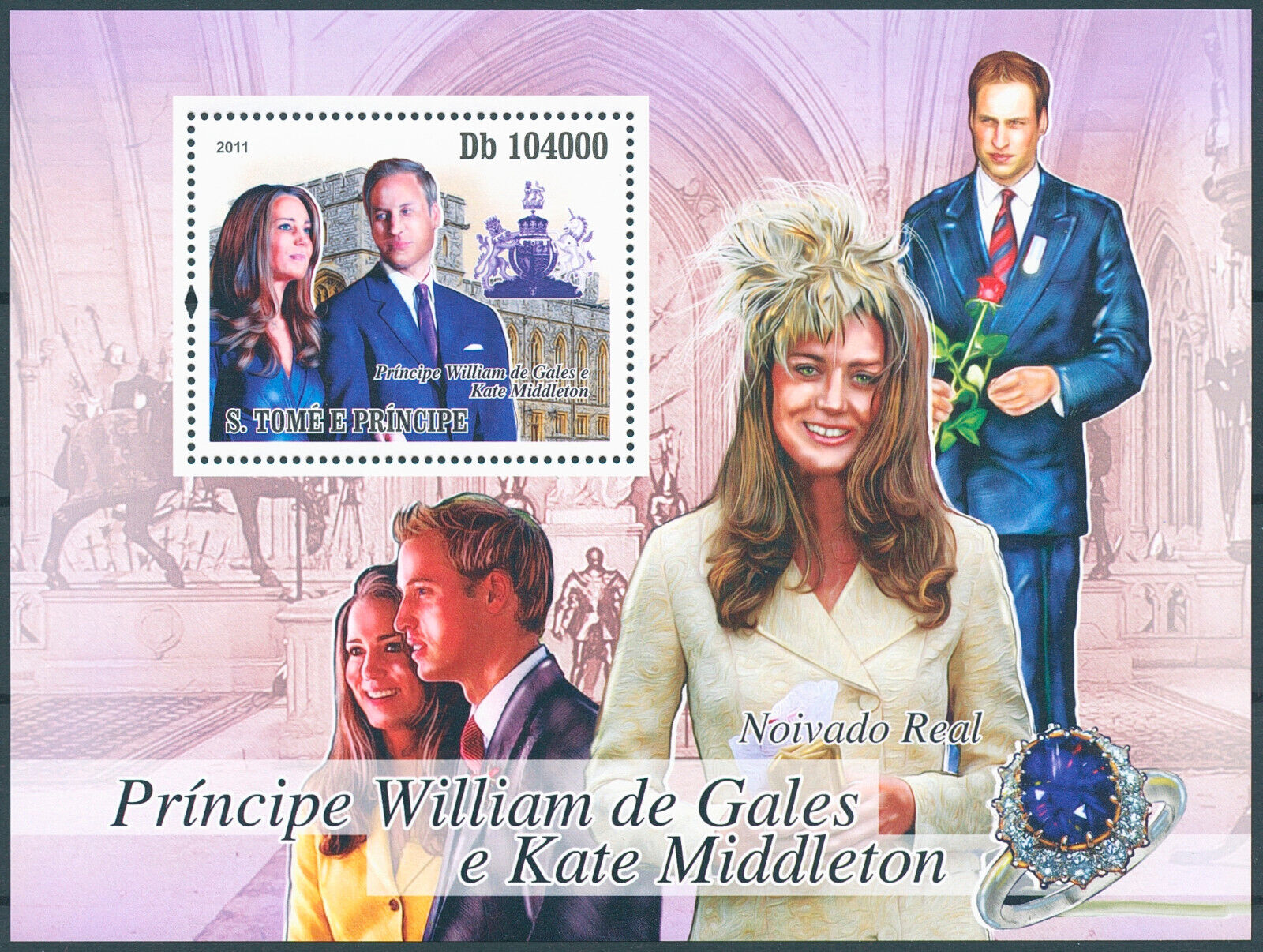 Sao Tome & Principe 2011 MNH Royalty Stamps Prince William & Kate Wedding 1v S/S