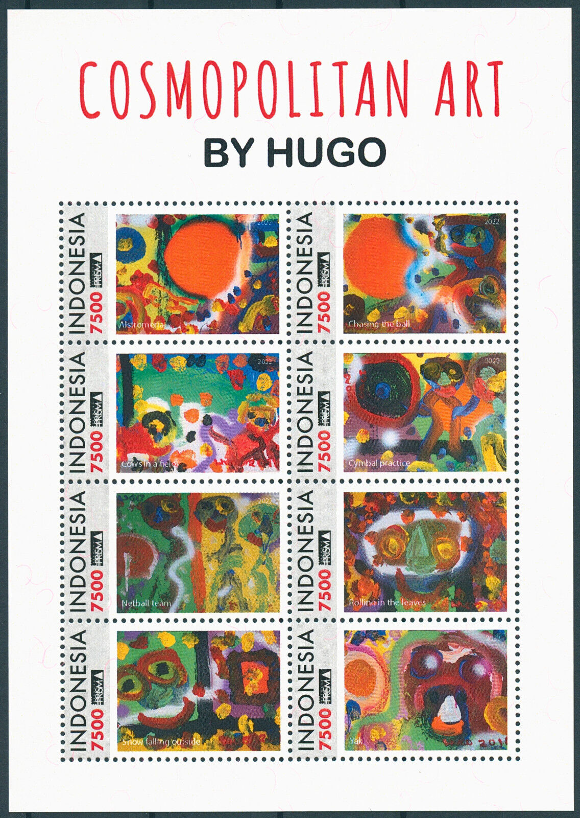 Indonesia 2022 MNH Cosmopolitan Art Stamps Hugo Paintings 6v M/S