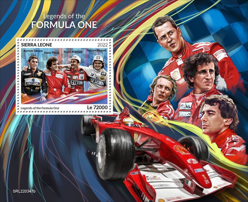 Sierra Leone 2022 MNH Sports Stamps F1 Formula 1 Racing Ayrton Senna Prost 1v SS