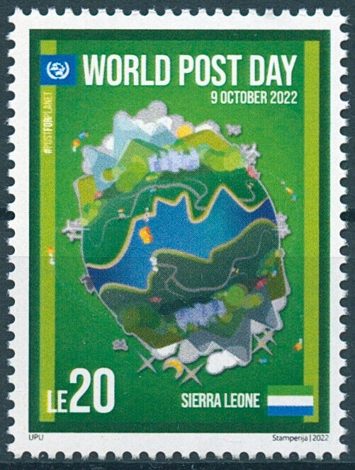 Sierra Leone 2022 MNH Postal Services Stamps UPU World Post Day 1v Set