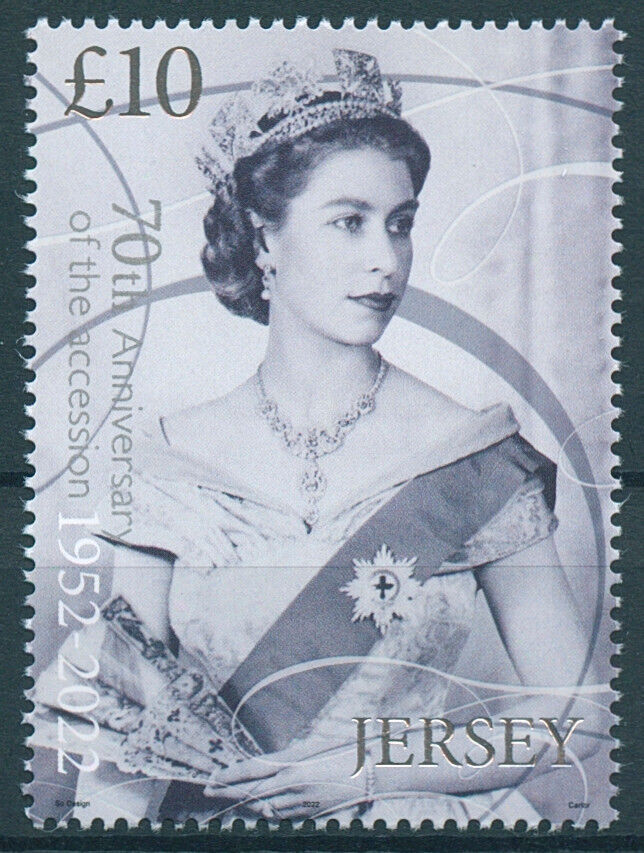 Jersey 2022 MNH Royalty Stamps Queen Elizabeth II Platinum Jubilee 1v Set
