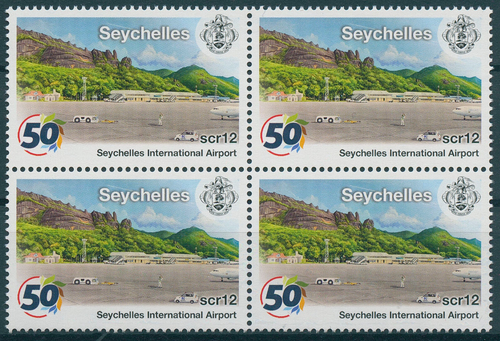 Seychelles 2022 MNH Aviation Stamps International Airport Aircraft 4v Block