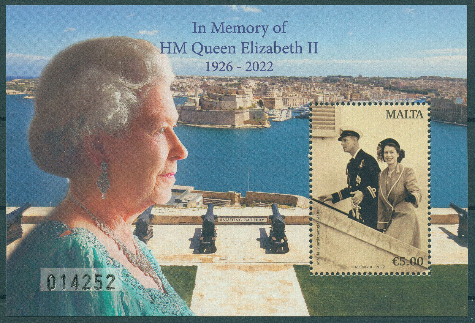 Malta 2022 MNH Royalty Stamps Queen Elizabeth II In Memory of 1v M/S