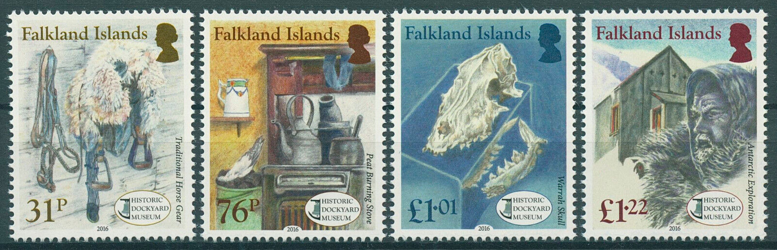 Falkland Islands 2016 MNH Exploration Stamps Historic Dockyard Museum 4v Set