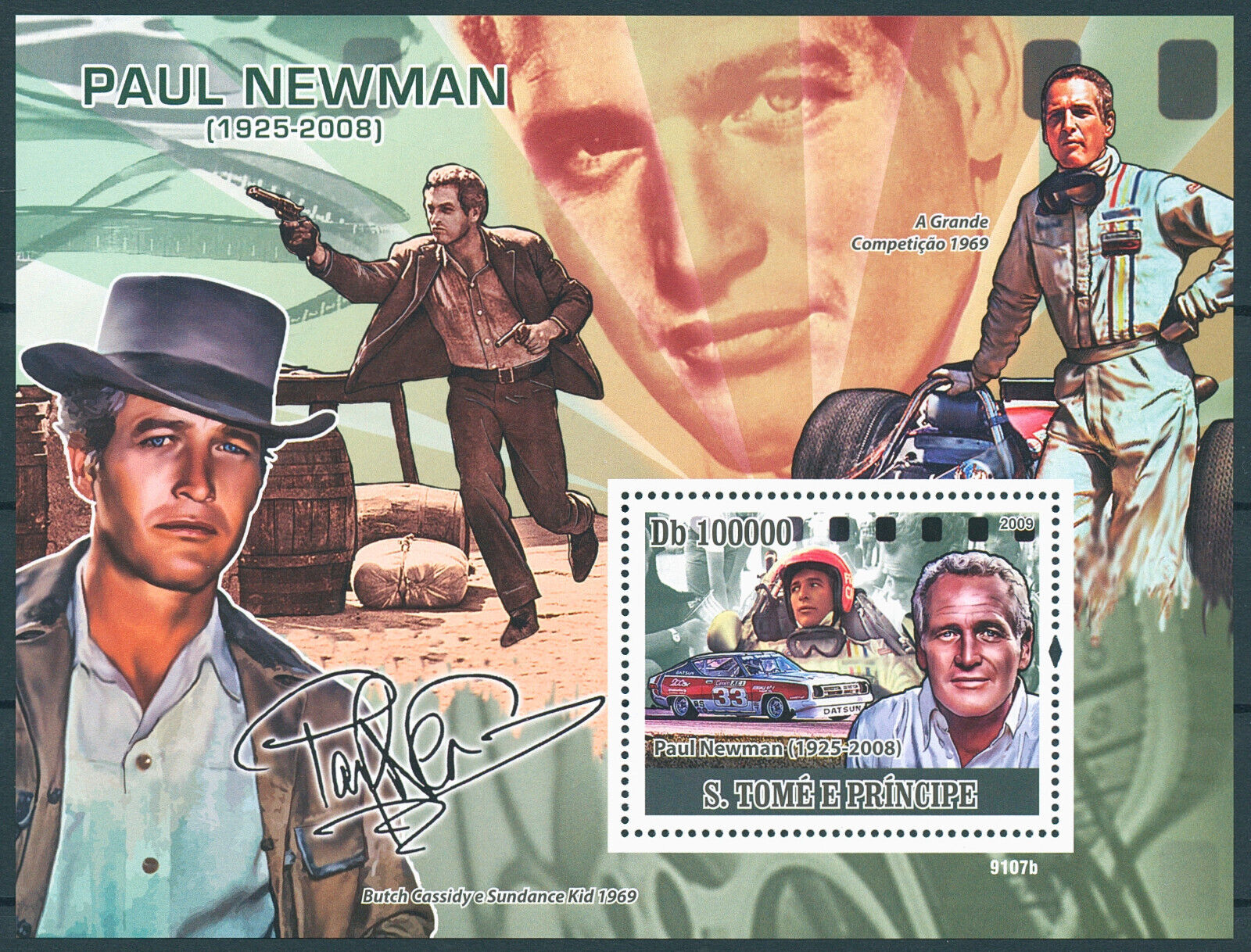 Sao Tome & Principe 2008 MNH People Stamps Paul Newman Actors Movies Film 1v S/S