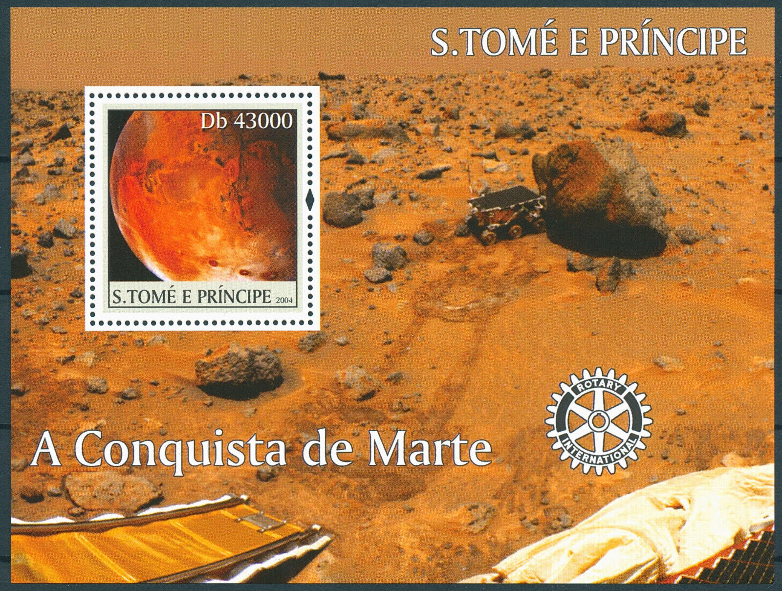Sao Tome & Principe 2004 MNH Space Stamps Conquest of Mars 1v S/S