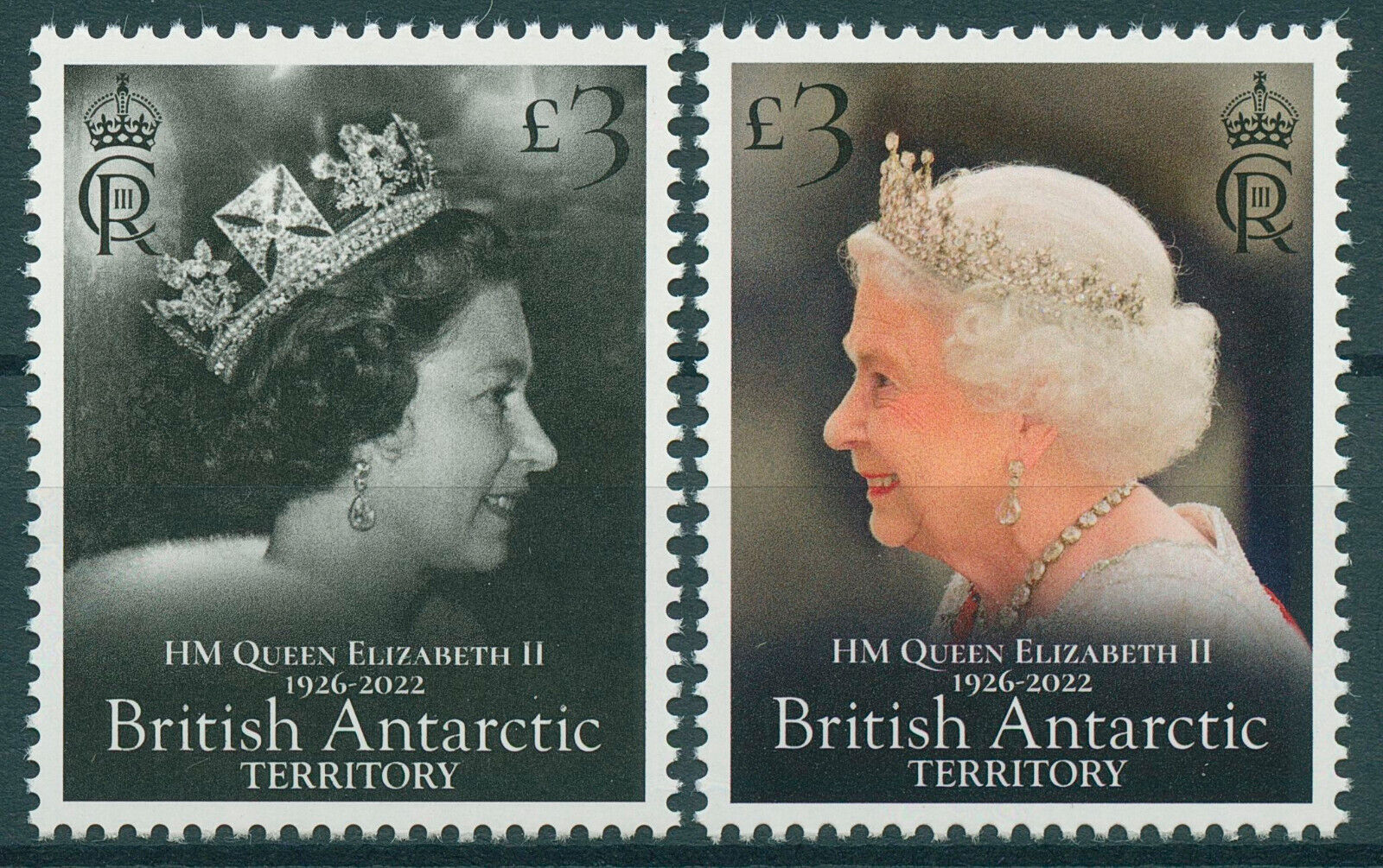 BAT 2023 MNH Royalty Stamps Queen Elizabeth II Memorial 2v Set