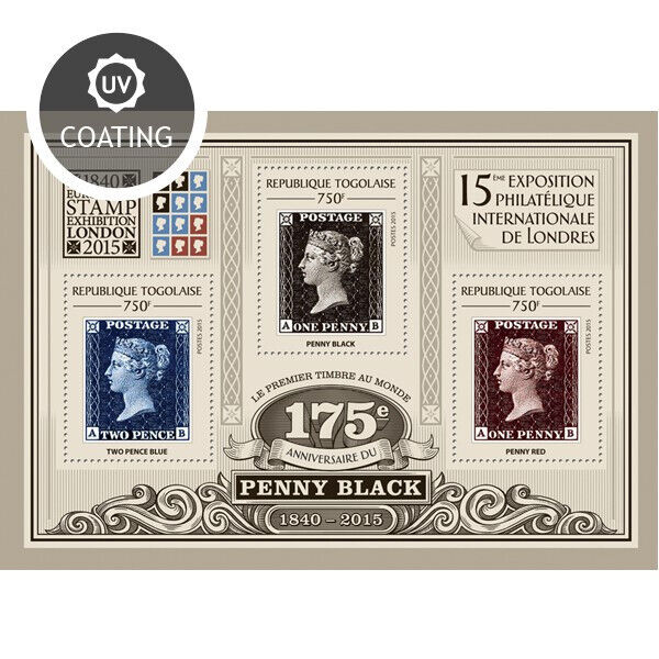 Togo 2015 MNH Penny Black Stamps Europhilex Stamp Exhibition London 3v M/S